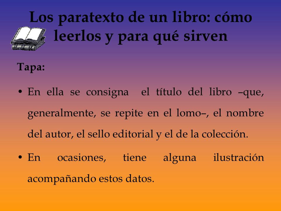 Los paratexto de un libro: cómo leerlos y para qué sirven