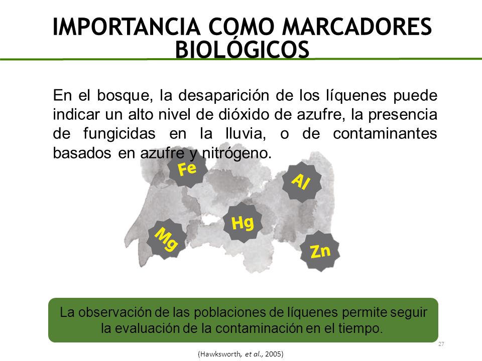 IMPORTANCIA COMO MARCADORES BIOLÓGICOS
