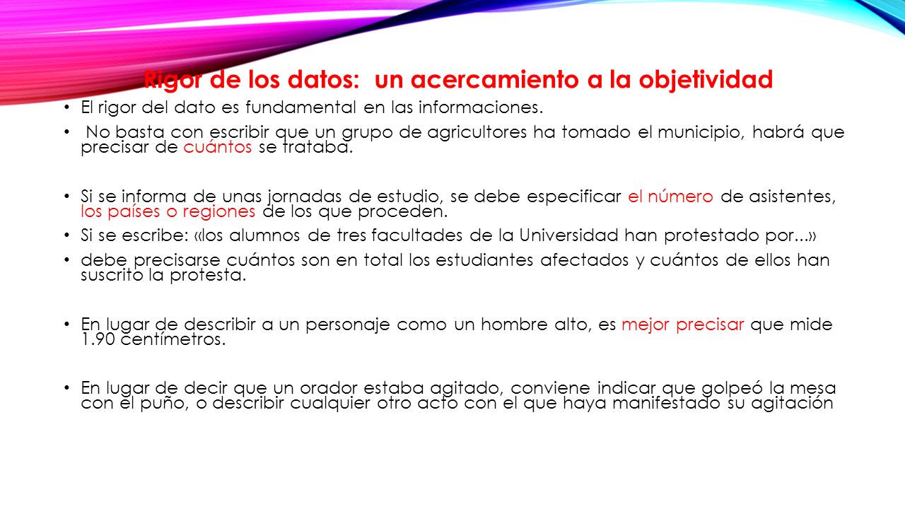 Rigor de los datos: un acercamiento a la objetividad
