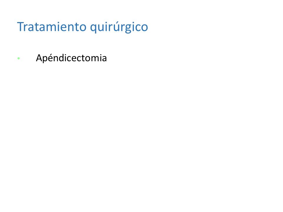 Tratamiento quirúrgico