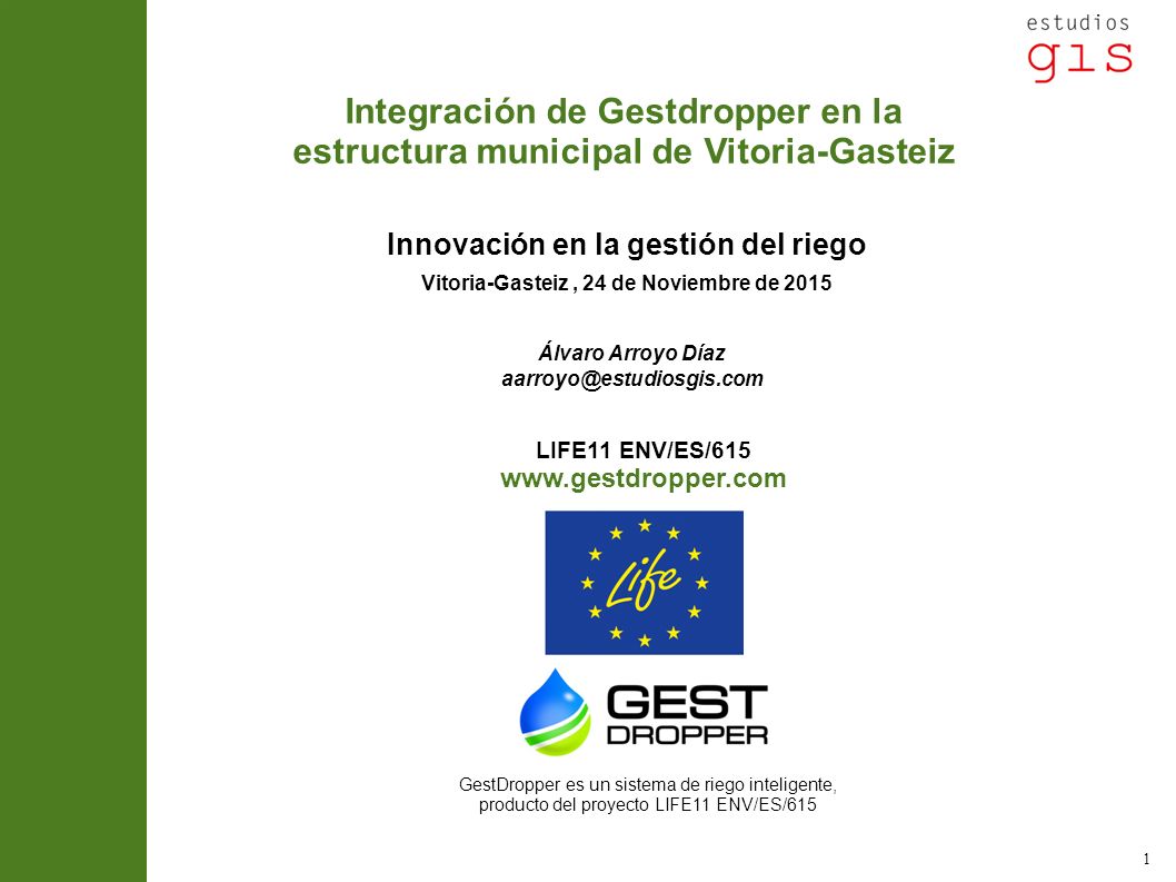 Integración de Gestdropper en la estructura municipal de Vitoria-Gasteiz