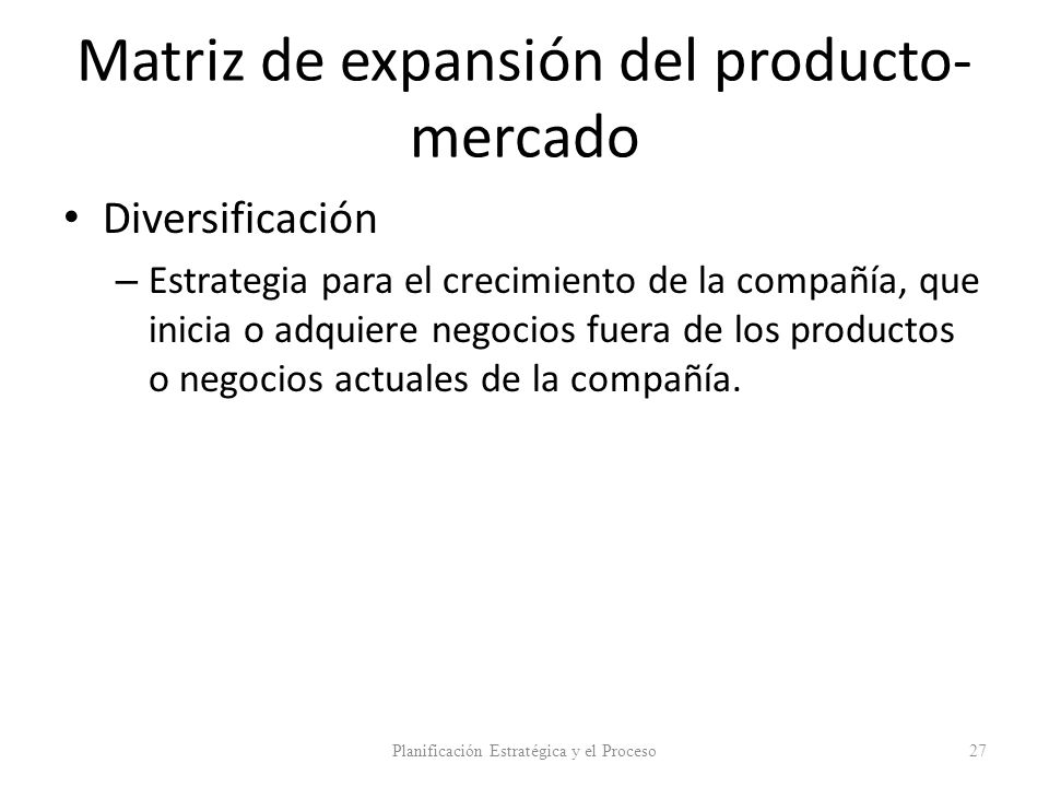 Matriz de expansión del producto-mercado