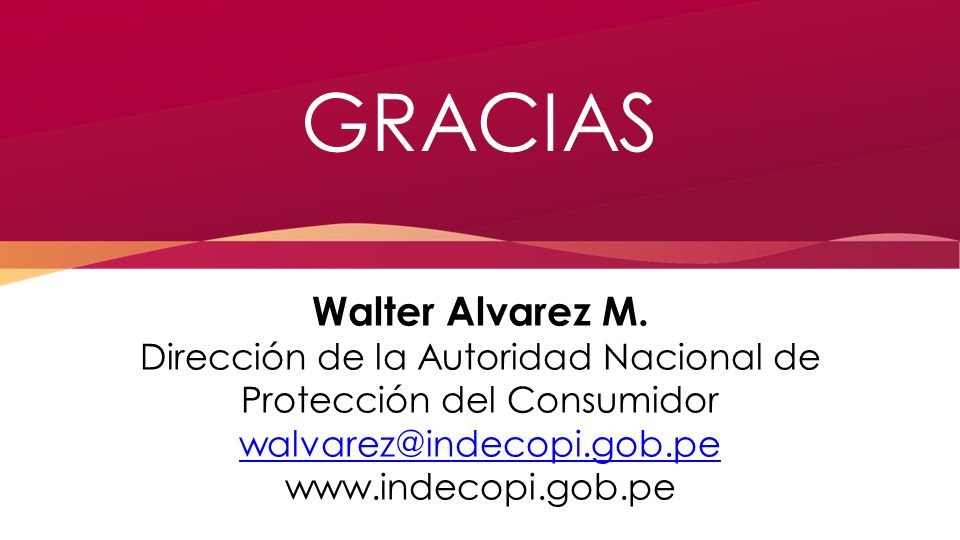 Dirección de la Autoridad Nacional de Protección del Consumidor