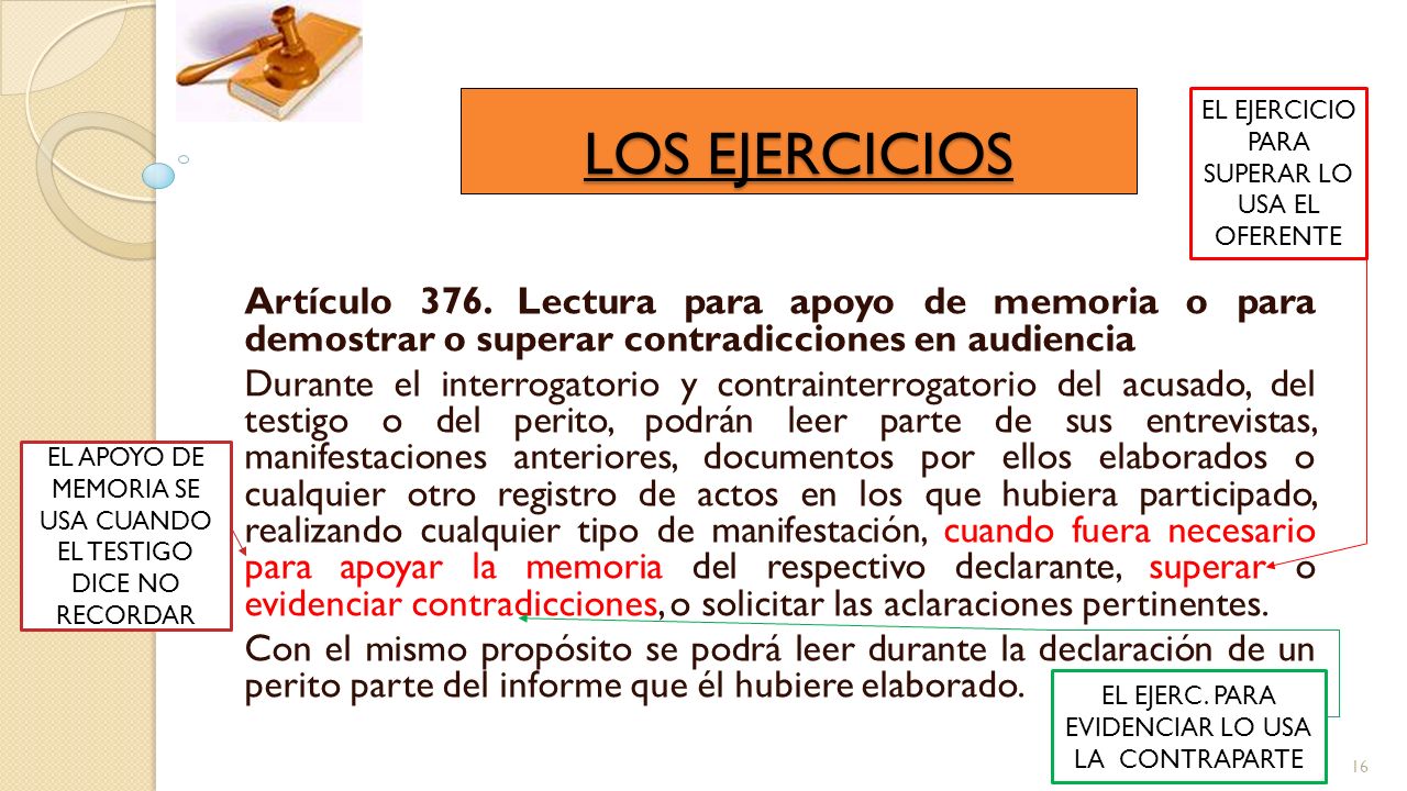 LOS EJERCICIOS EL EJERCICIO. PARA SUPERAR LO USA EL OFERENTE.