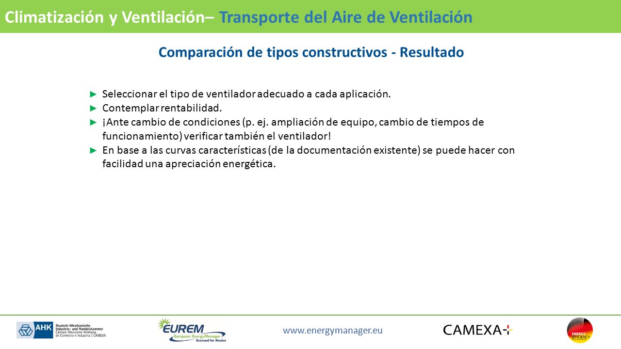Comparación de tipos constructivos - Resultado
