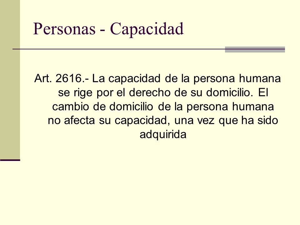 Personas - Capacidad
