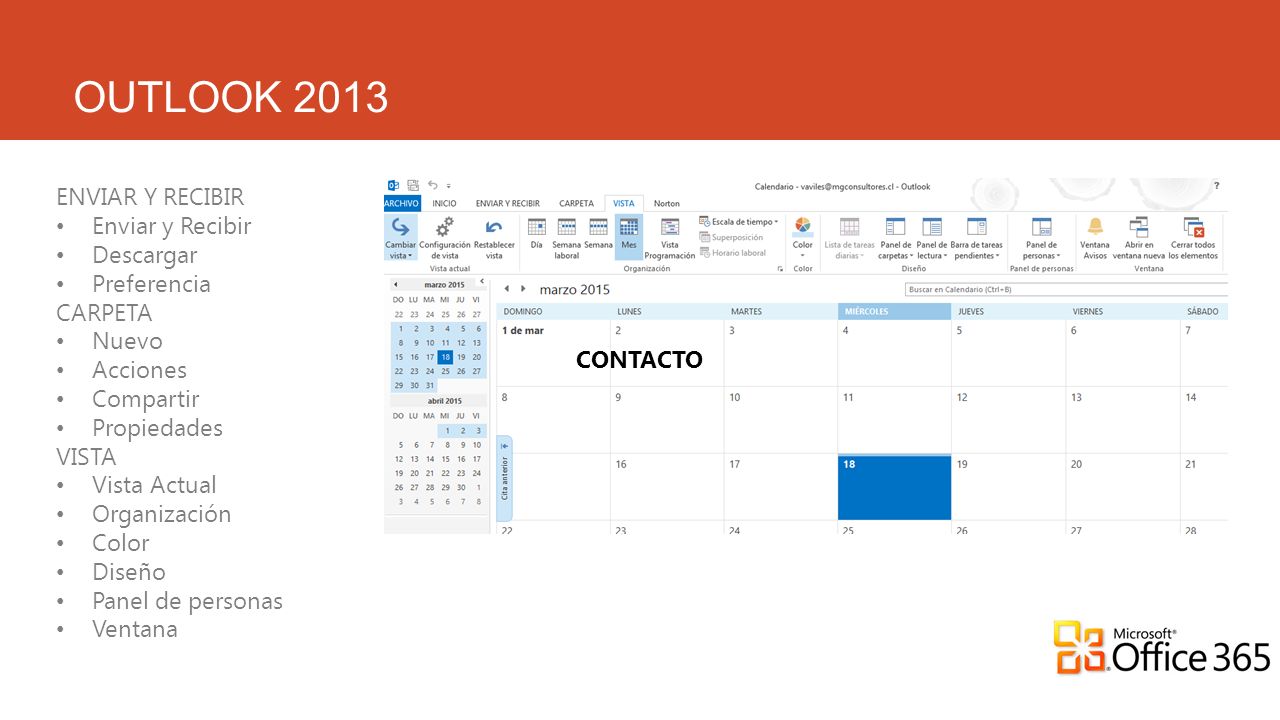 OUTLOOK 2013 ENVIAR Y RECIBIR Enviar y Recibir Descargar Preferencia