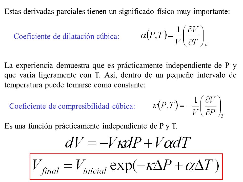 Estas derivadas parciales tienen un significado físico muy importante: