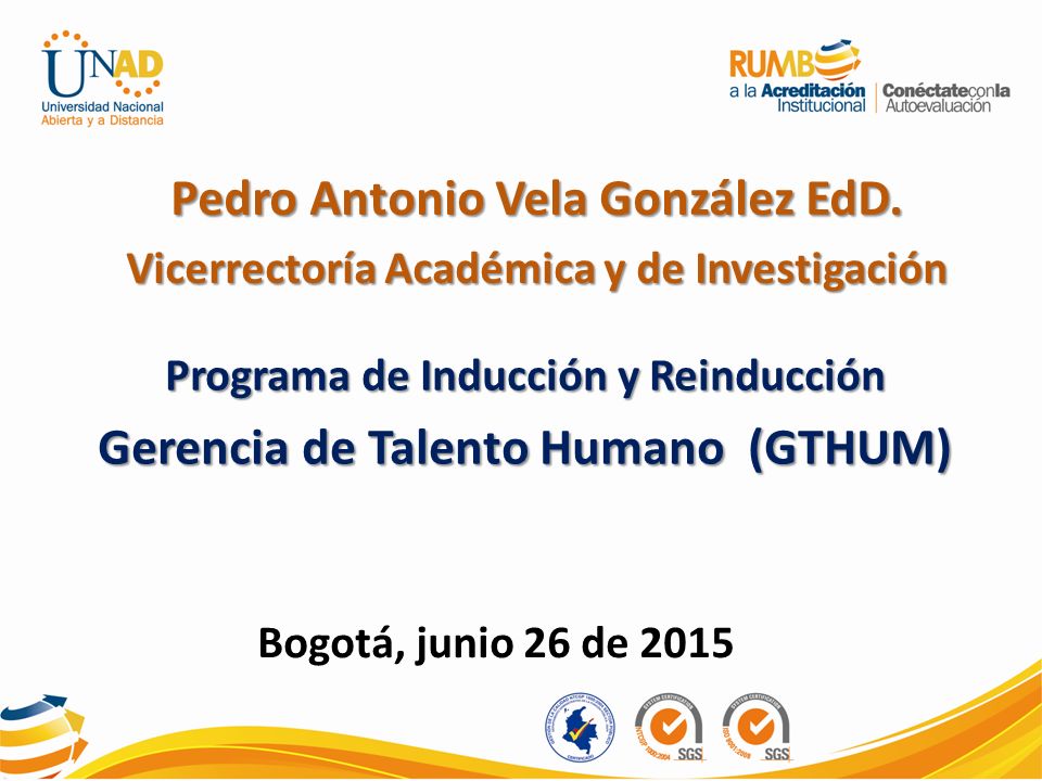 Programa de Inducción y Reinducción Gerencia de Talento Humano (GTHUM)