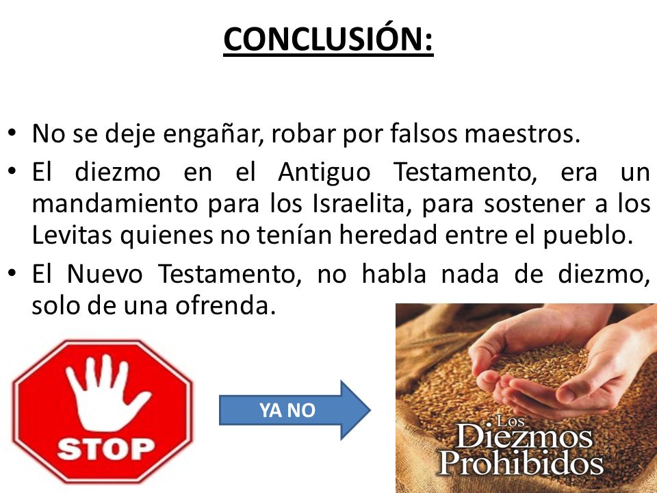 CONCLUSIÓN: No se deje engañar, robar por falsos maestros.