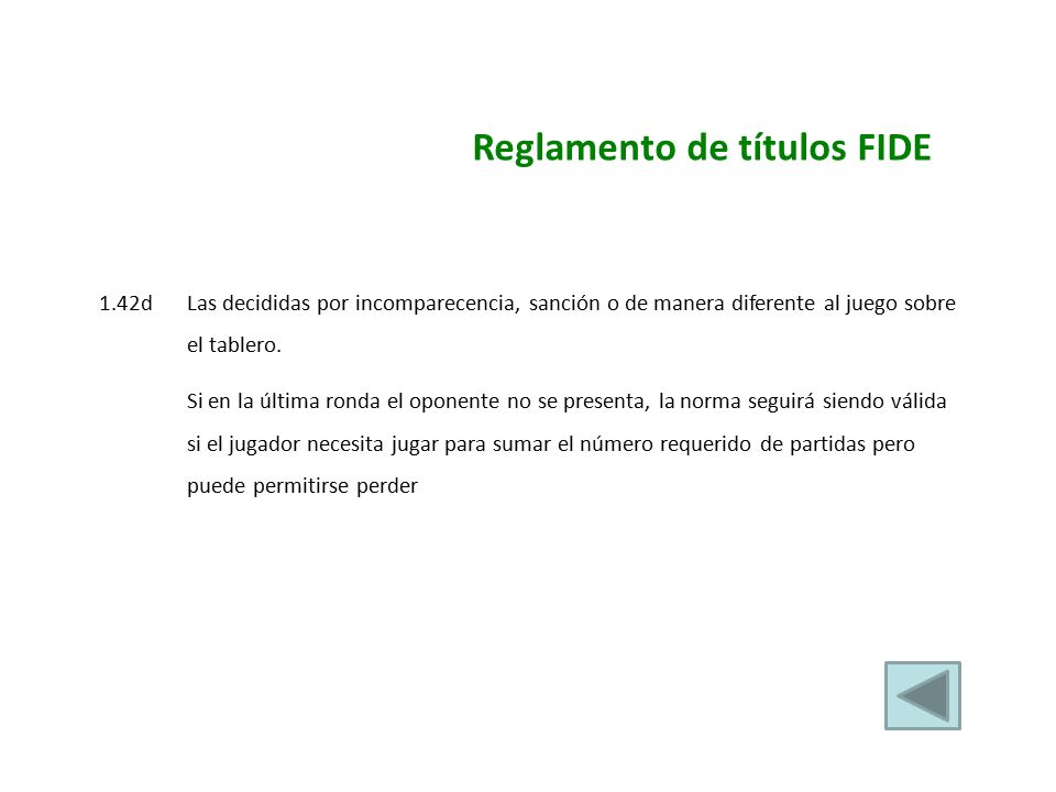 Reglamento de títulos FIDE