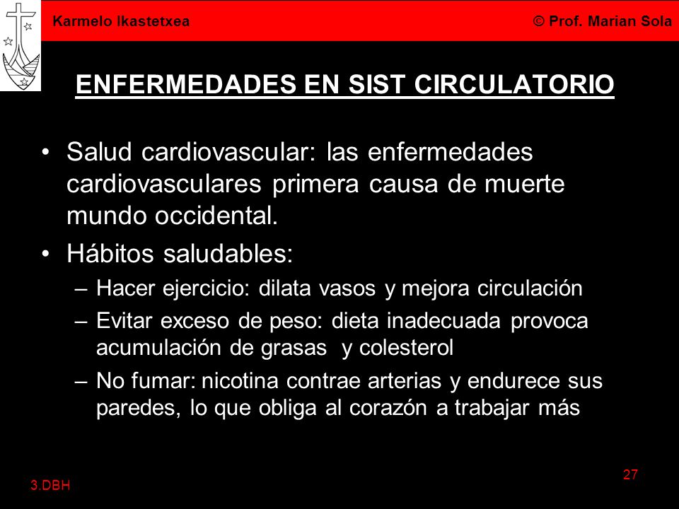 ENFERMEDADES EN SIST CIRCULATORIO
