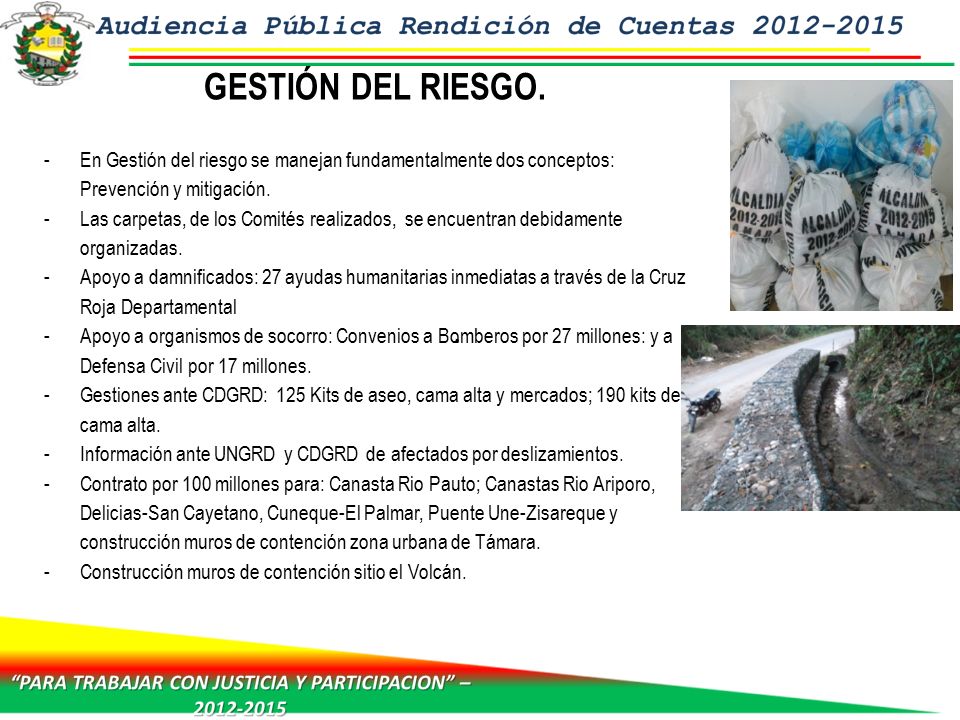 GESTIÓN DEL RIESGO. En Gestión del riesgo se manejan fundamentalmente dos conceptos: Prevención y mitigación.