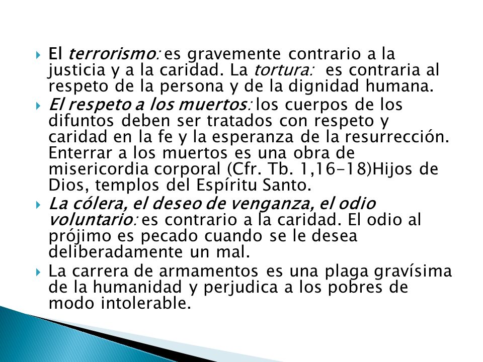 El terrorismo: es gravemente contrario a la justicia y a la caridad
