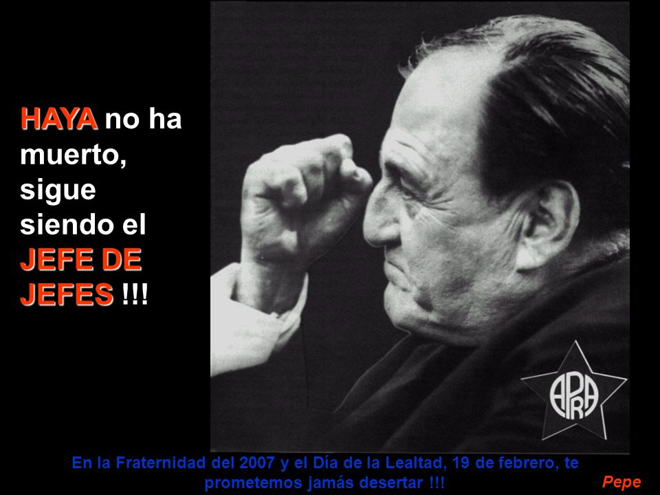 HAYA no ha muerto, sigue siendo el JEFE DE JEFES !!!