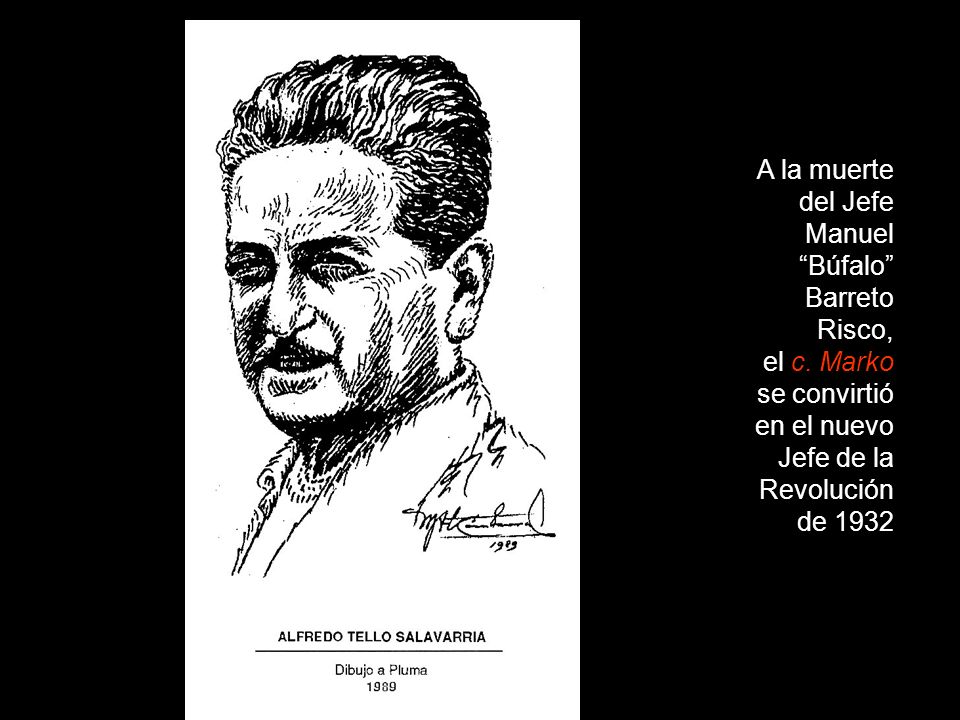 A la muerte del Jefe Manuel Búfalo Barreto Risco, el c