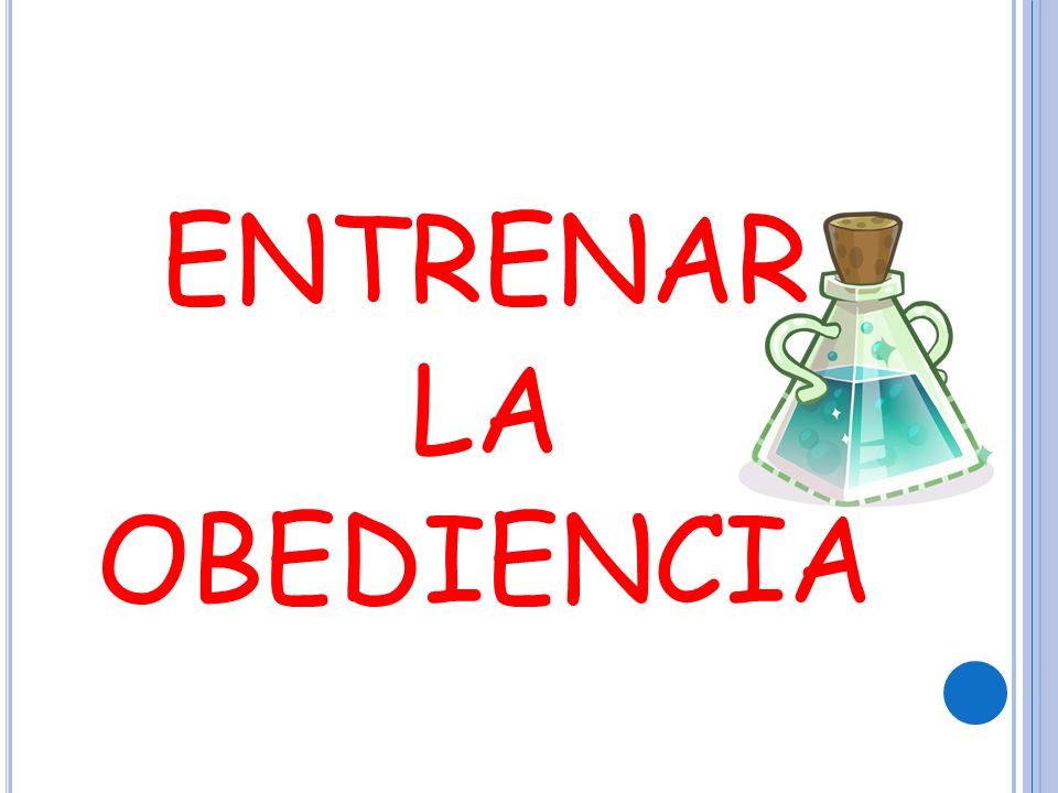 ENTRENAR LA OBEDIENCIA