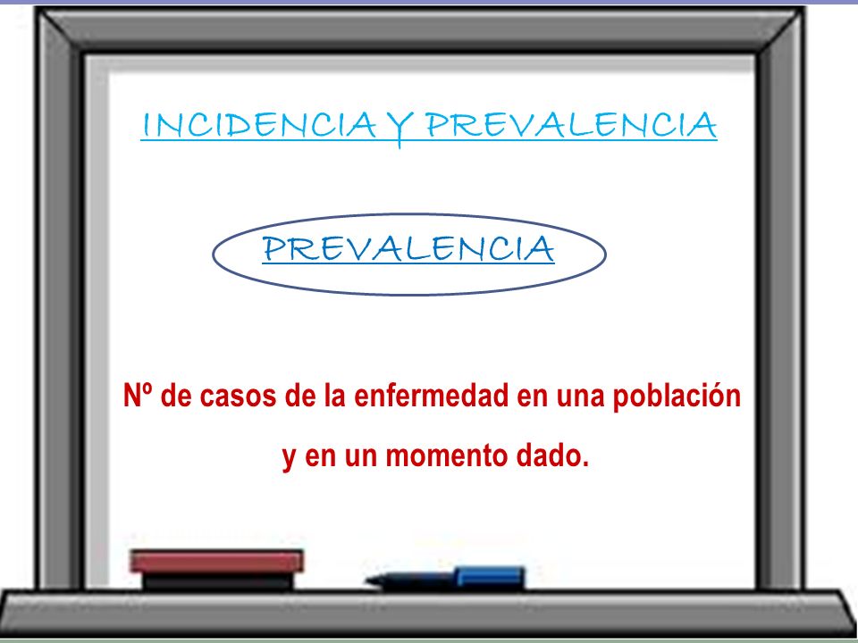 INCIDENCIA Y PREVALENCIA Nº de casos de la enfermedad en una población