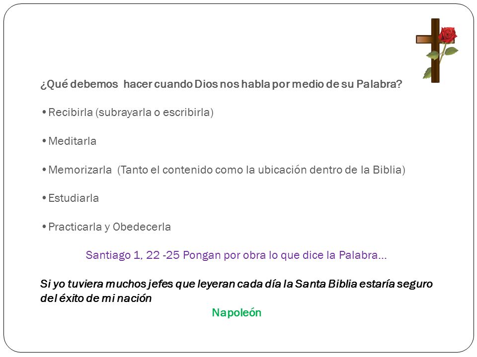 Santiago 1, Pongan por obra lo que dice la Palabra…