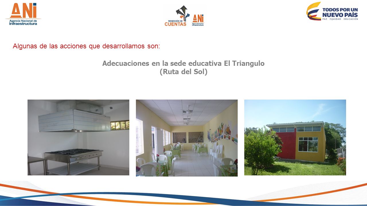 Adecuaciones en la sede educativa El Triangulo (Ruta del Sol)