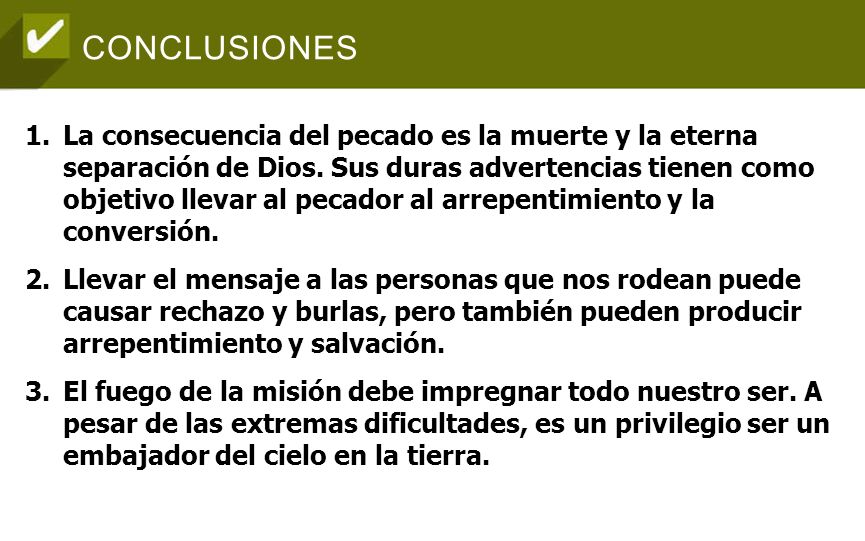 La consecuencia del pecado es la muerte y la eterna separación de Dios