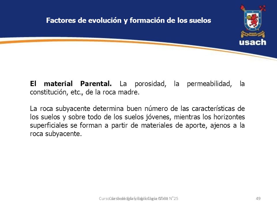 Factores de evolución y formación de los suelos