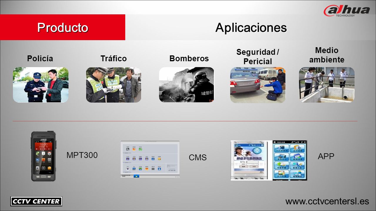 Producto Aplicaciones   MPT300 APP CMS