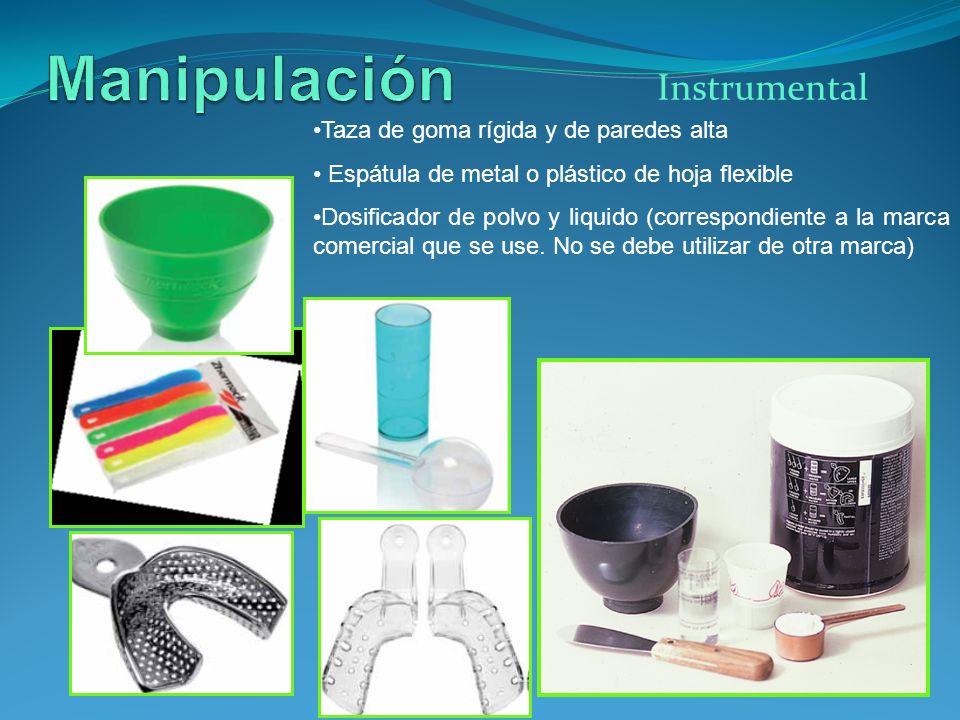 Manipulación Instrumental Taza de goma rígida y de paredes alta