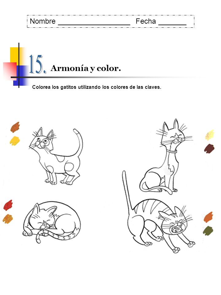 15. Armonía y color. Nombre __________________ Fecha _______