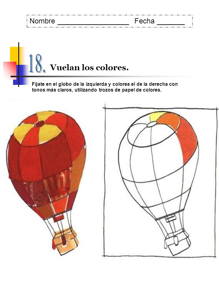18. Vuelan los colores. Nombre __________________ Fecha _______