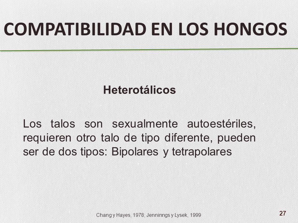 COMPATIBILIDAD EN LOS HONGOS