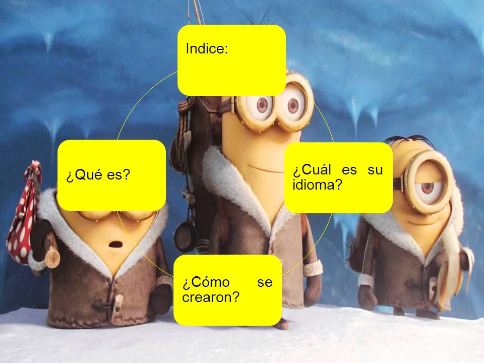 Indice: : ¿Cuál es su idioma ¿Cómo se crearon ¿Qué es