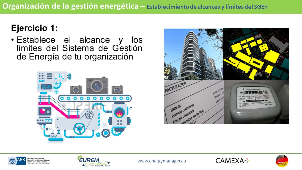 Organización de la gestión energética – Establecimiento de alcances y límites del SGEn