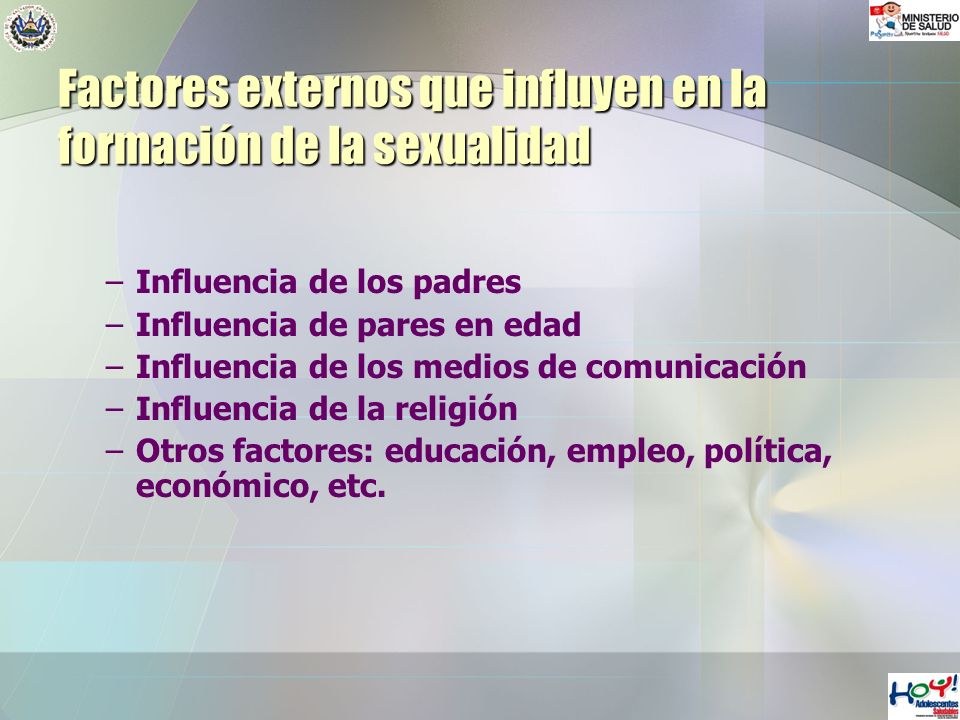 Factores externos que influyen en la formación de la sexualidad