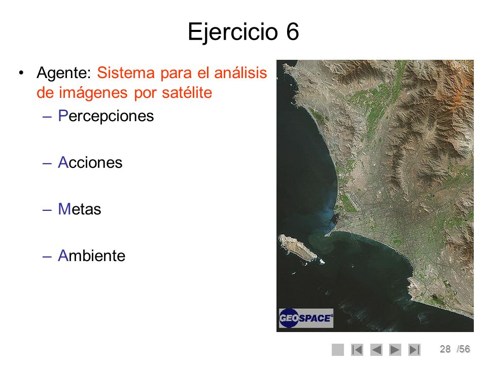 Ejercicio 6 Agente: Sistema para el análisis de imágenes por satélite