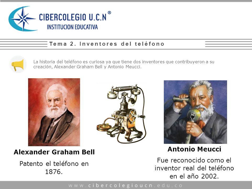 Fue reconocido como el inventor real del teléfono en el año 2002.