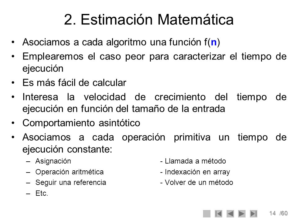 2. Estimación Matemática