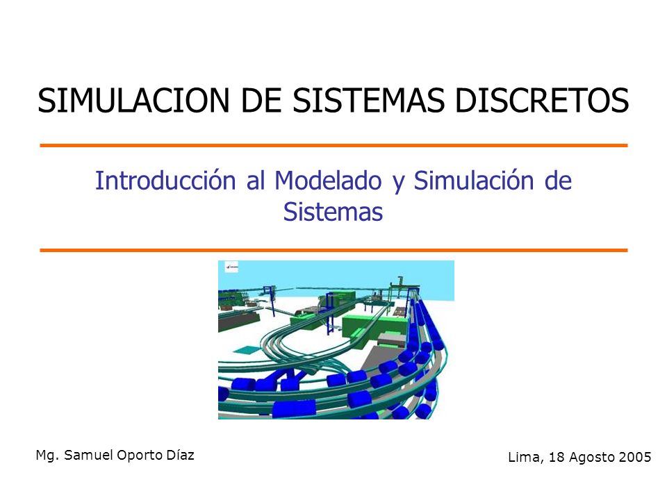 Introducción al Modelado y Simulación de Sistemas