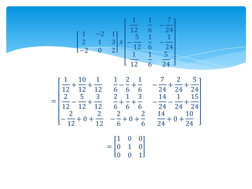 1 − −2 0 2 𝑥 − 7 24 − − = − − − − − − − =