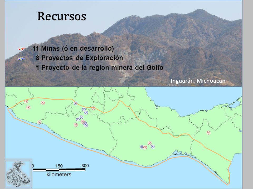 Recursos 11 Minas (ó en desarrollo) 8 Proyectos de Exploración