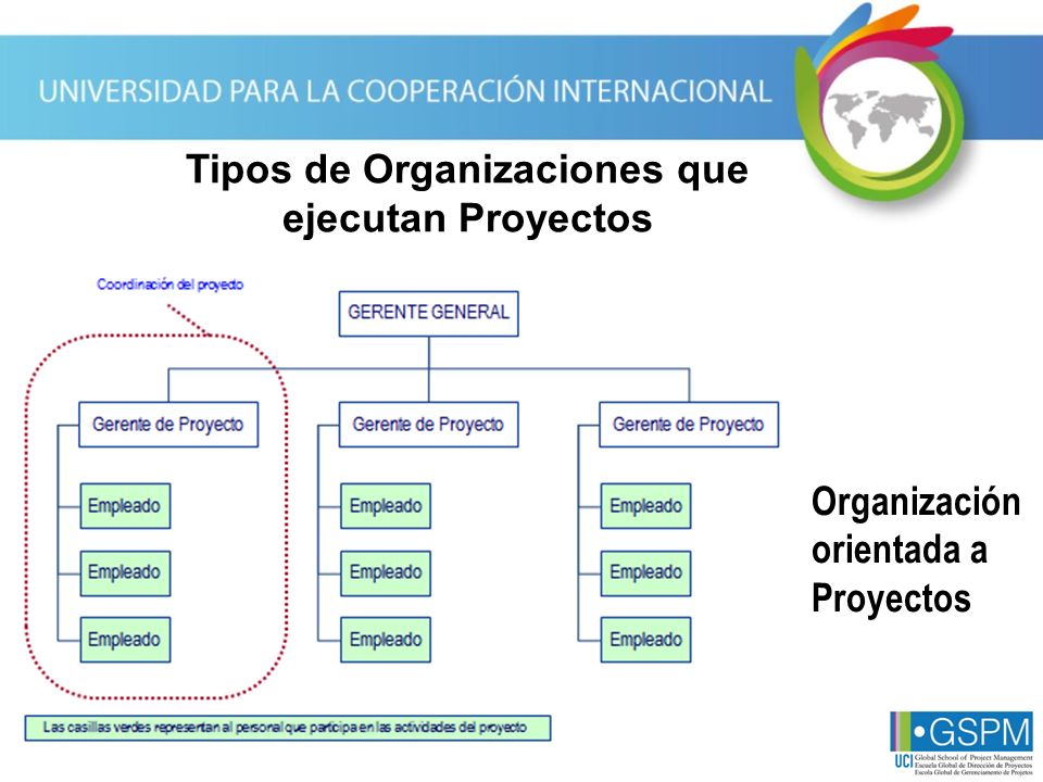 Tipos de Organizaciones que ejecutan Proyectos