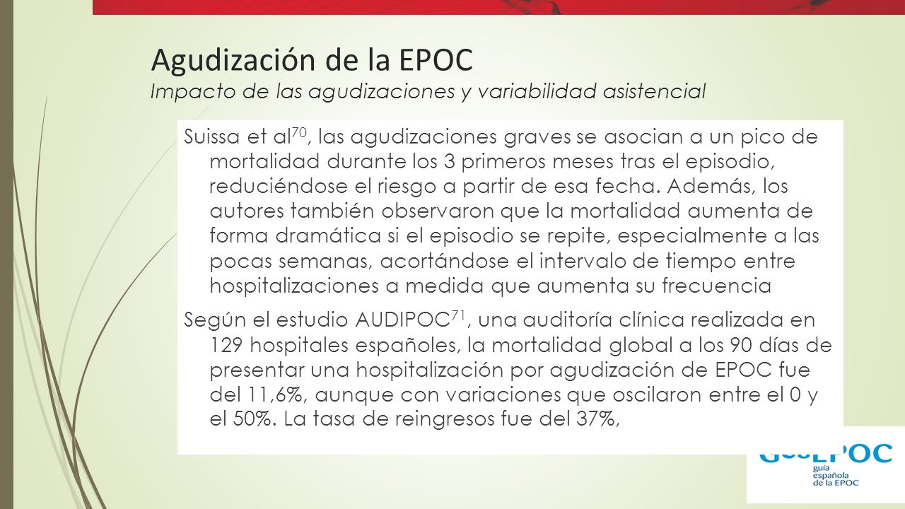 Agudización de la EPOC Impacto de las agudizaciones y variabilidad asistencial