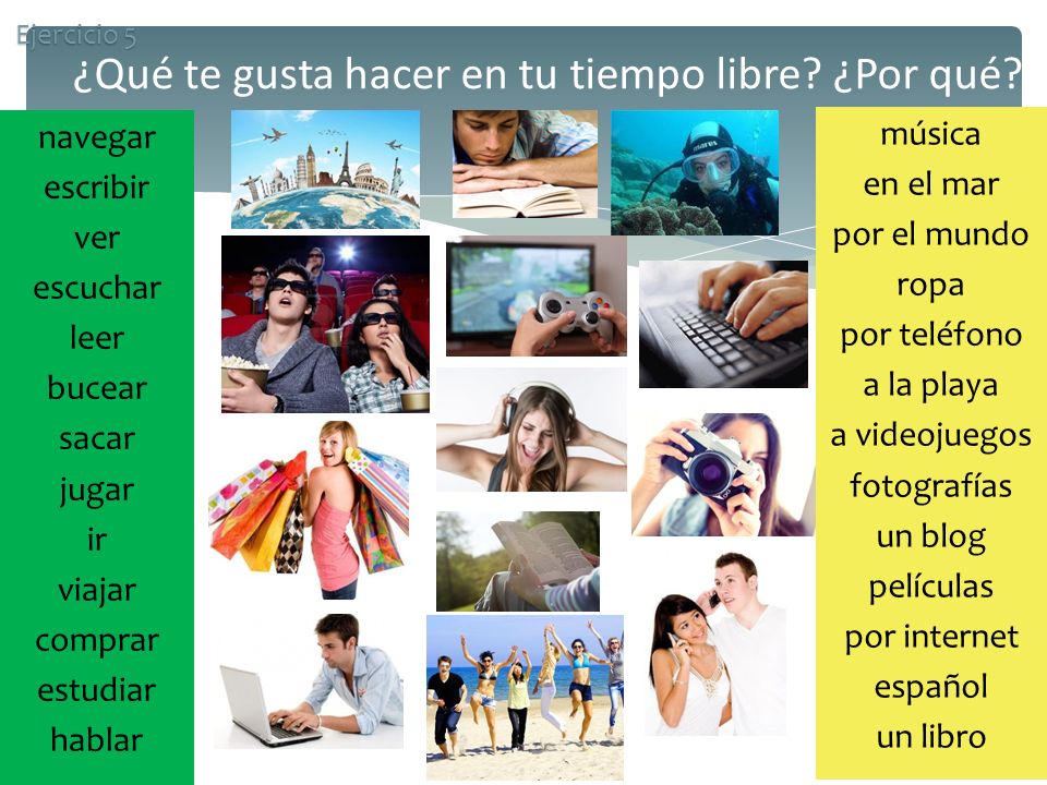 ¿Qué te gusta hacer en tu tiempo libre ¿Por qué