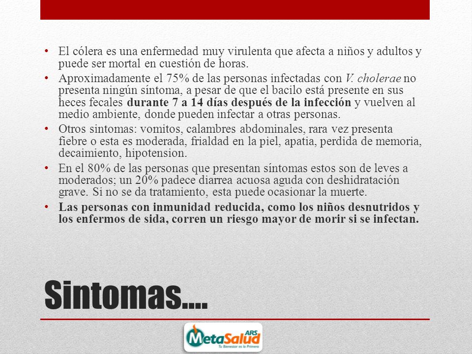 El cólera es una enfermedad muy virulenta que afecta a niños y adultos y puede ser mortal en cuestión de horas.