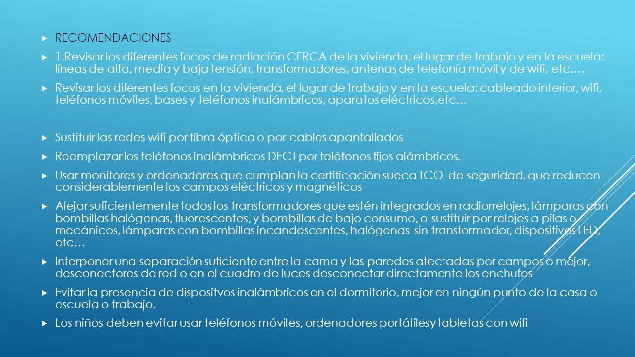 RECOMENDACIONES