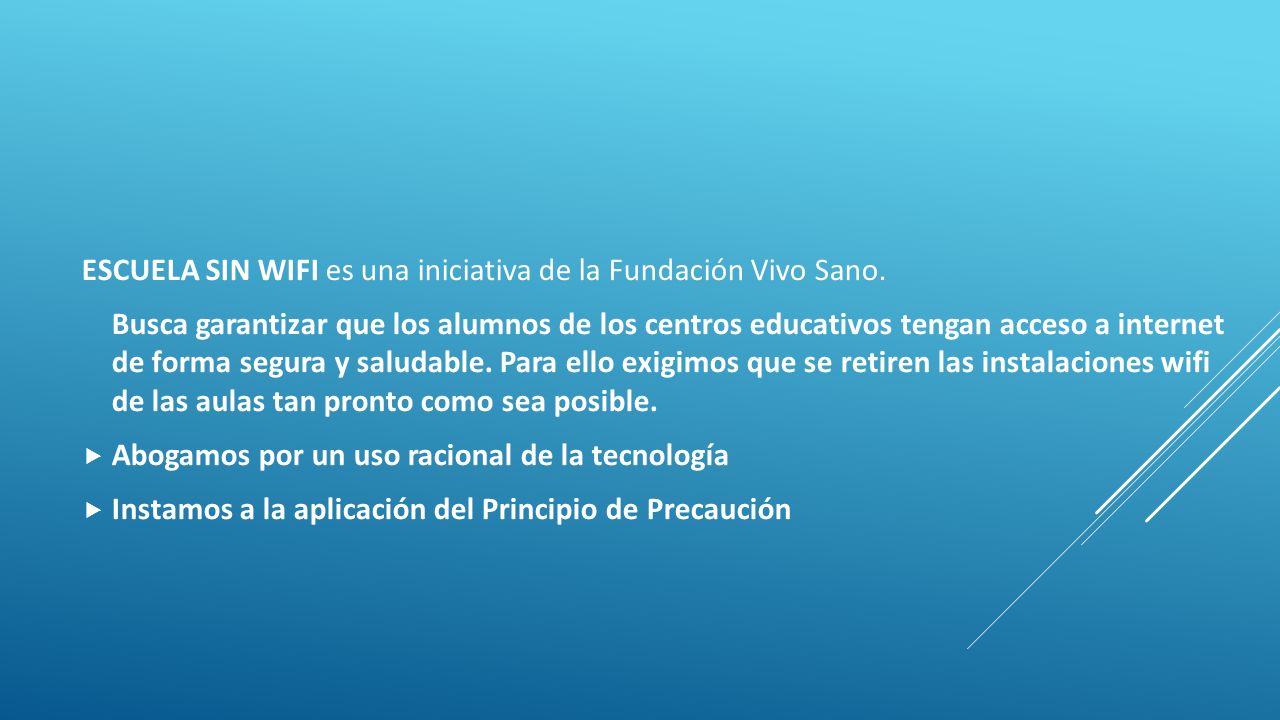 ESCUELA SIN WIFI es una iniciativa de la Fundación Vivo Sano.