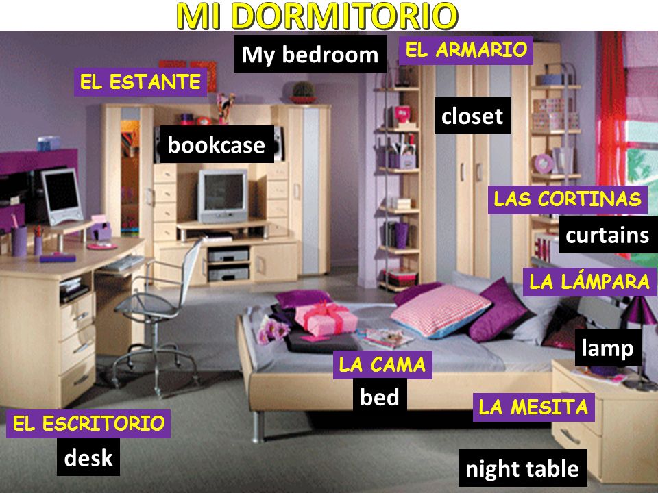 MI DORMITORIO My bedroom closet bookcase curtains lamp bed desk
