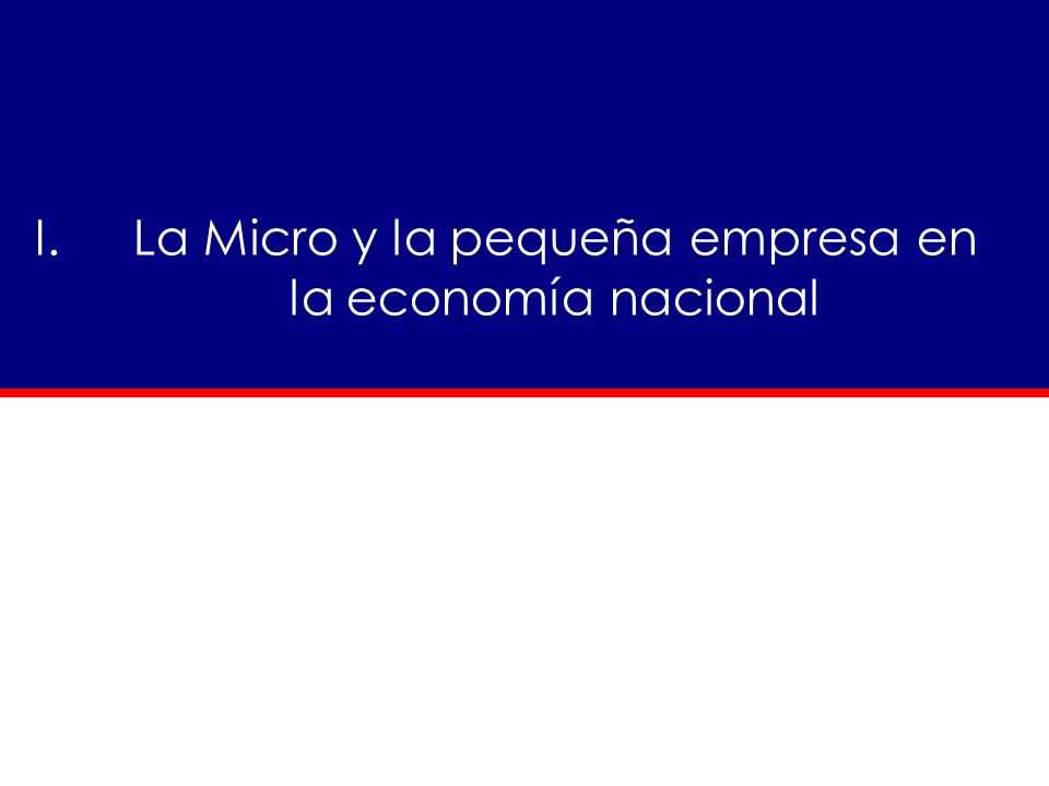 La Micro y la pequeña empresa en la economía nacional
