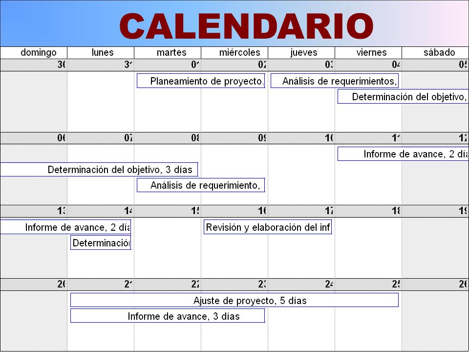 Definición de calendario - ppt descargar