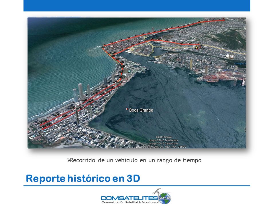 Recorrido de un vehículo en un rango de tiempo